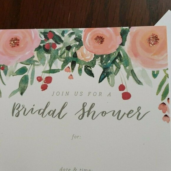 SPRITZ 𝅺60 Bridal Shower Invitations NEW IN PACKAGE  T30 - Picture 3 of 6